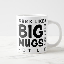 Caneca De Café Grande Grande Citação Personalizada