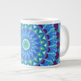 Caneca De Café Grande Grande Mandala Midnight Dreams Oversized Zen