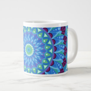 Caneca De Café Grande Grande Mandala Midnight Dreams Oversized Zen