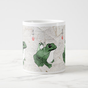 Caneca De Café Grande Grande Sapo Pequeno Sapo Japonês Fez século 19