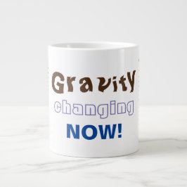 Caneca De Café Grande Gravidade Mudando Agora - Orahemai!