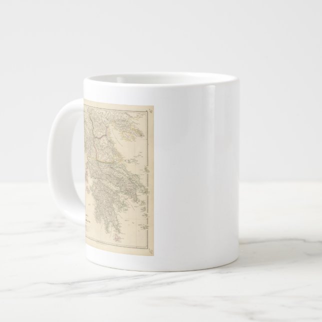Caneca De Café Grande Grécia, Ilhas Jónicas (Frente Esquerda)