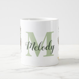 Caneca De Café Grande Green Messy Mãe Chefe Esposa