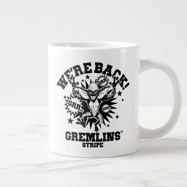 Caneca De Café Grande Gremlins | Stripe Estamos de volta (Direita)