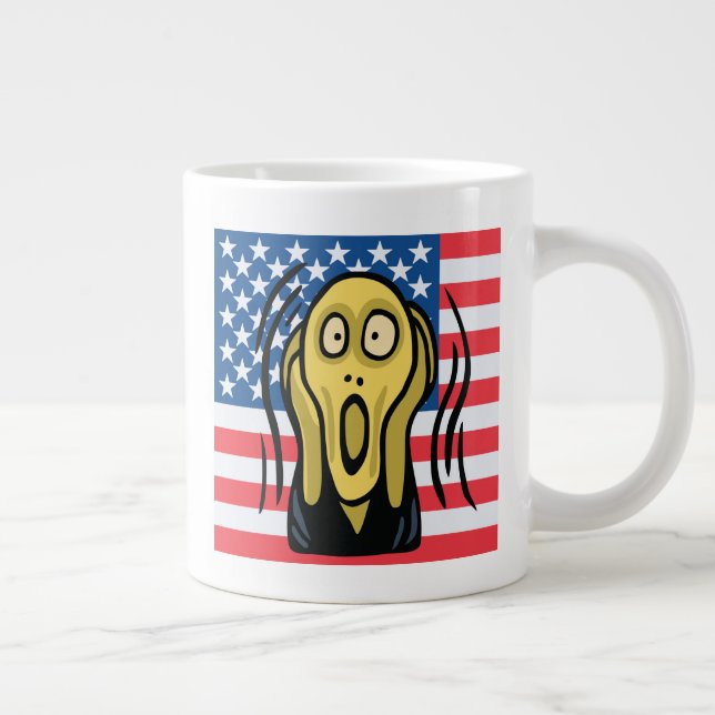 Caneca De Café Grande Gritar americano (Direita)