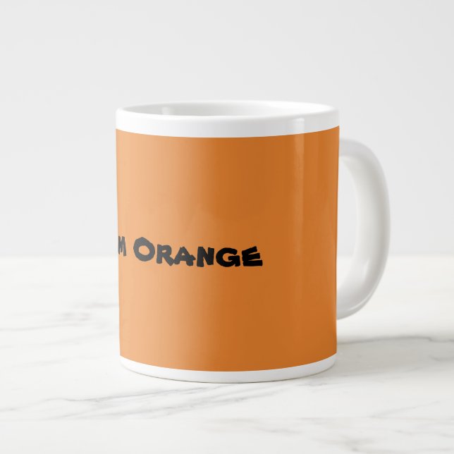 Caneca De Café Grande Grupo Laranja (Frente Esquerda)