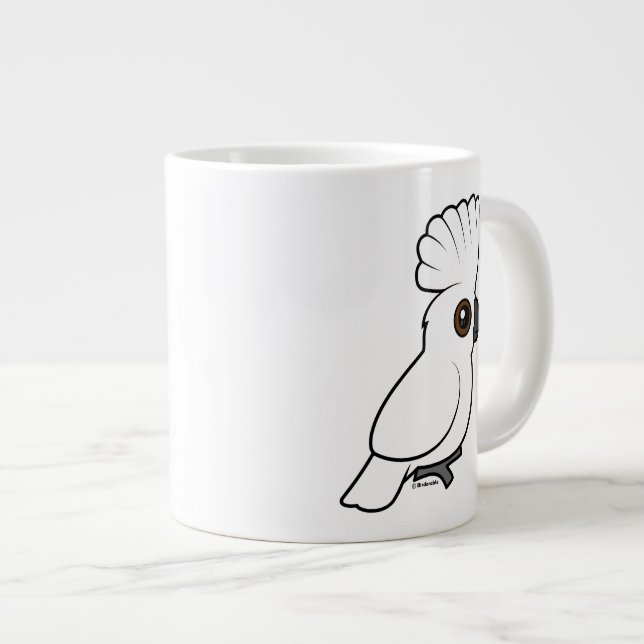 Caneca De Café Grande Guarda-chuvas Cockatoo (levantado) (Frente Esquerda)