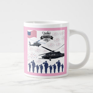 Caneca De Café Grande Guardiões da Liberdade rosa
