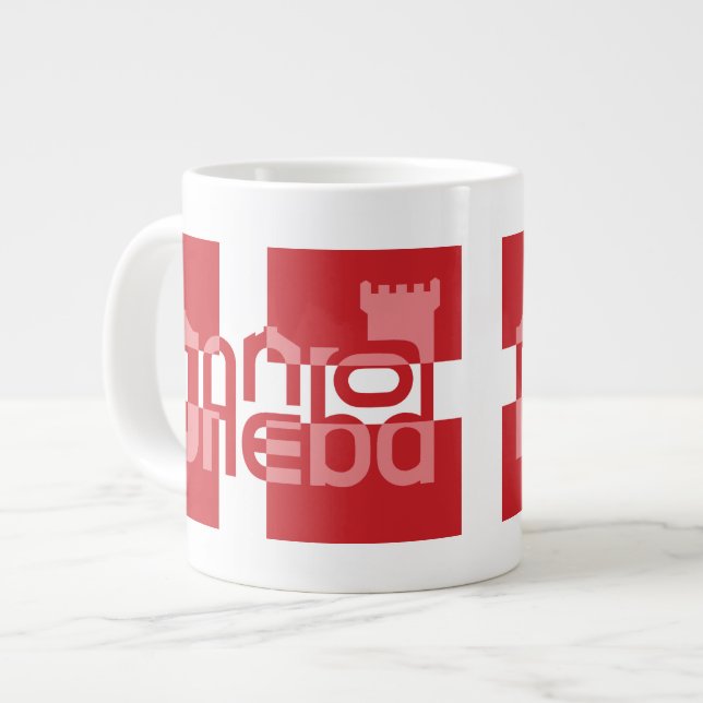 Caneca De Café Grande Gud Velsigne Dig, Min Danske Ven (Frente Esquerda)