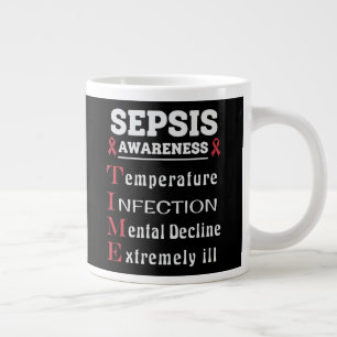 Caneca De Café Grande Guia de Sensibilização Sepsis