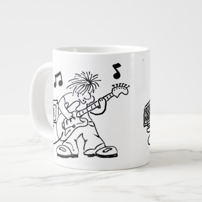 Caneca De Café Grande guitarra (Frente Esquerda)