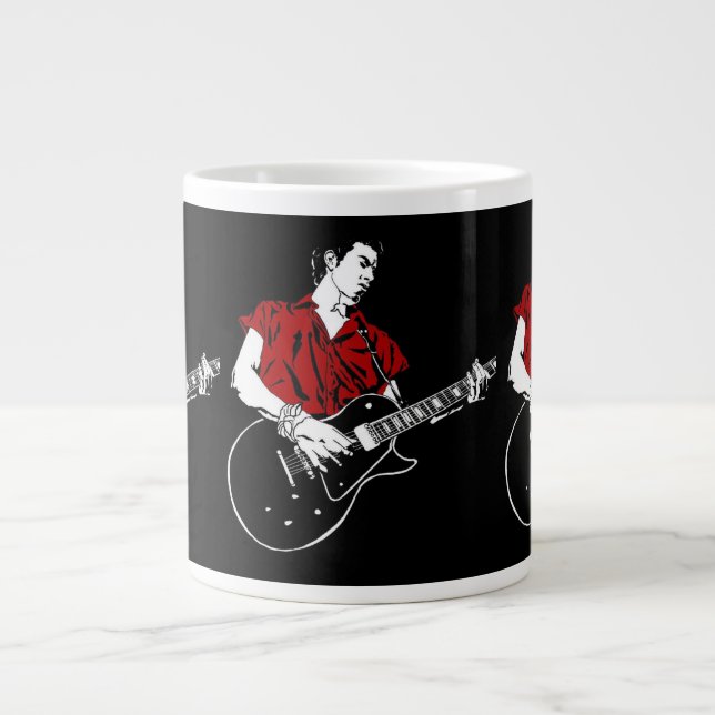 Caneca De Café Grande guitarra (Frente)
