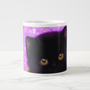 Caneca De Café Grande Gustav Klimt Cat