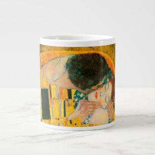 Caneca De Café Grande Gustav Klimt O Beijo
