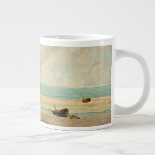 Caneca De Café Grande Gustave Courbet Mar de Calm