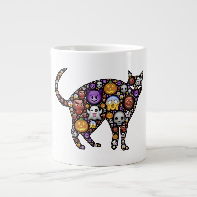 CANECA DE CAFÉ GRANDE HALLOWEEN CAT (Frente)