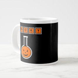 Caneca De Café Grande Halloween Chemistry Spooky Pumpkin