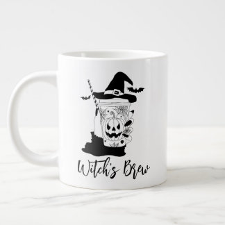 Caneca De Café Grande Halloween de bruxa