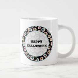 Caneca De Café Grande Halloween Eyebolas