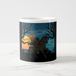 Caneca De Café Grande Halloween/Outono de Cavaleiro Sem Cabeça