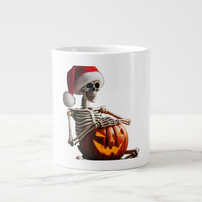 Caneca De Café Grande Halloween Pumpkin Mug (Frente)