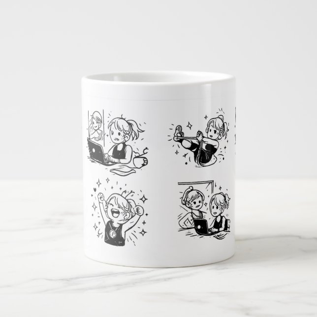 Caneca De Café Grande happy (Frente)