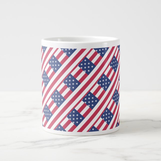 Caneca De Café Grande Happy 4th July Independence Day  (Frente)
