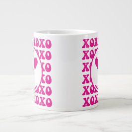 Caneca De Café Grande Happy Face, xoxo, valentine, custom mug, cup