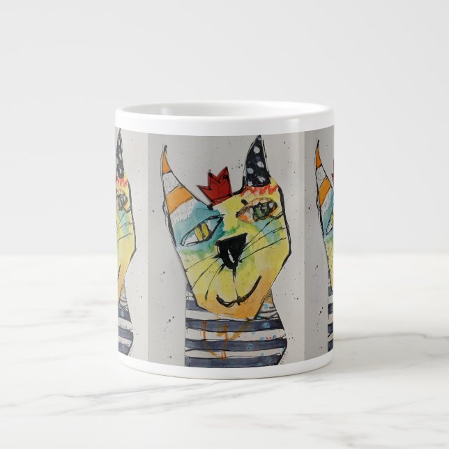 Caneca De Café Grande Happy Happy Jumbo Mug (Frente)