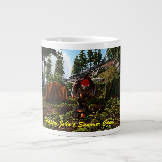 Caneca De Café Grande Happy John's Summer Camp Jumbo-Tasse (Frente)