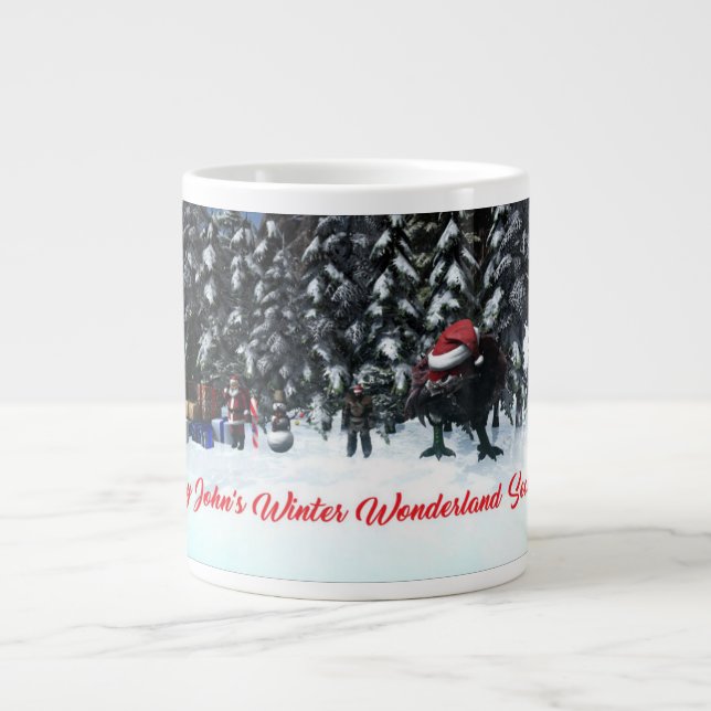 Caneca De Café Grande Happy John's Winter Wonderland S2 Jumbo-Tasse (Frente)
