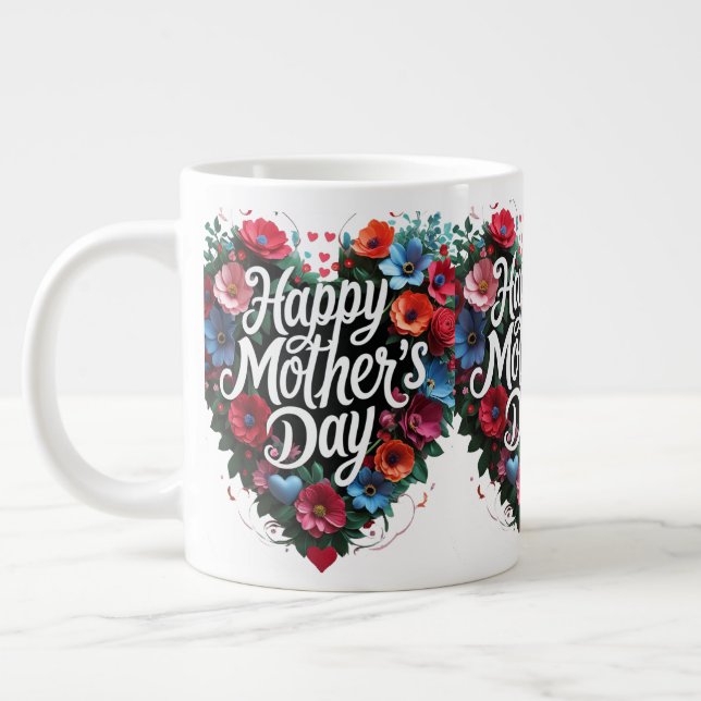Caneca De Café Grande Happy Mother's day (Esquerda)