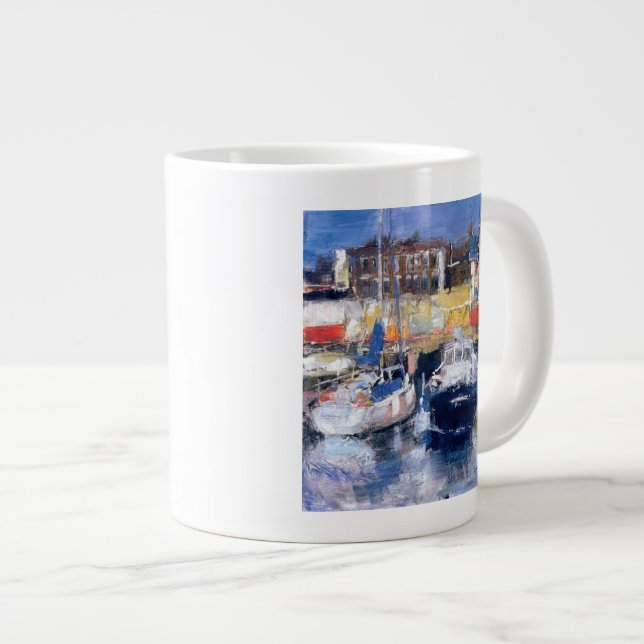 Caneca De Café Grande Harbour View do Lowestoft (Frente Esquerda)