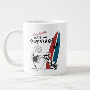 Caneca De Café Grande Harley Quinn - Surfe em Vamos