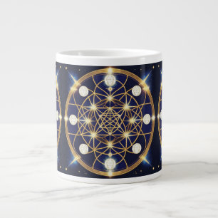 Caneca De Café Grande Harmonia Celestial – A Luz Dentro da Grade