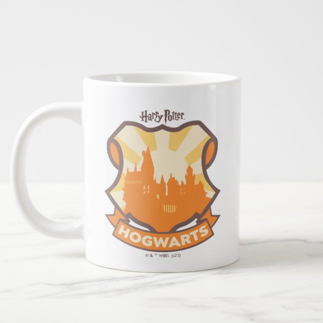 Caneca De Café Grande HARRY POTTER™ | Verão Magic HOGWARTS™ Crest (Esquerda)