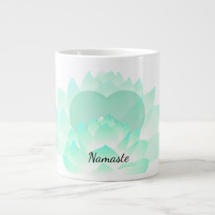 Caneca De Café Grande Heart Chakra Lotus Namaste Mug