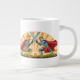 Caneca De Café Grande Hector and Achilles