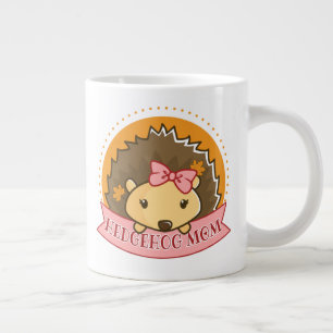 Caneca De Café Grande Hedgehog Mãe