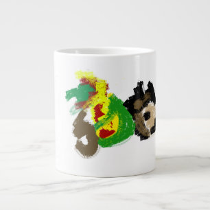 Caneca De Café Grande Hedgehog outono jogue bem