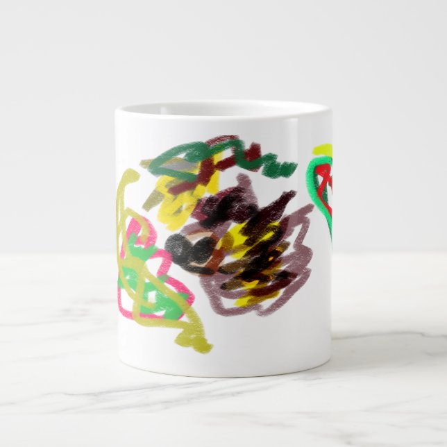 Caneca De Café Grande Hedgehog play outono (Frente)