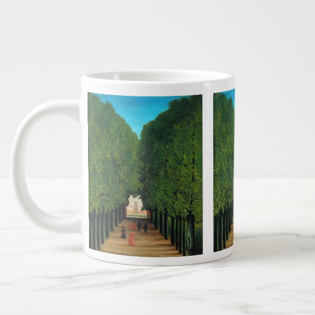 Caneca De Café Grande Henri Rousseau, Avenida no Parque na Nuvem Santo (Esquerda)