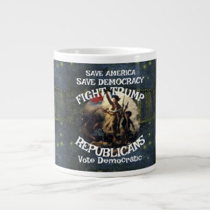 Caneca De Café Grande HHS FBI Deus Armas Dinheiro Casa Branca Rose Garde