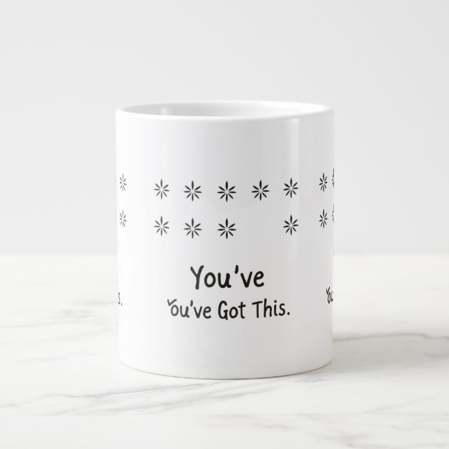 Caneca De Café Grande Hidden Message You've Got This Surprise Mug (Frente)