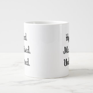Caneca De Café Grande Hidrido, Moisturizado, sem incrustação engraçada.