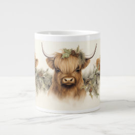 Caneca De Café Grande Highland Scottish Cows