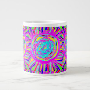Caneca De Café Grande Hippie Retro relaxa arte abstrata