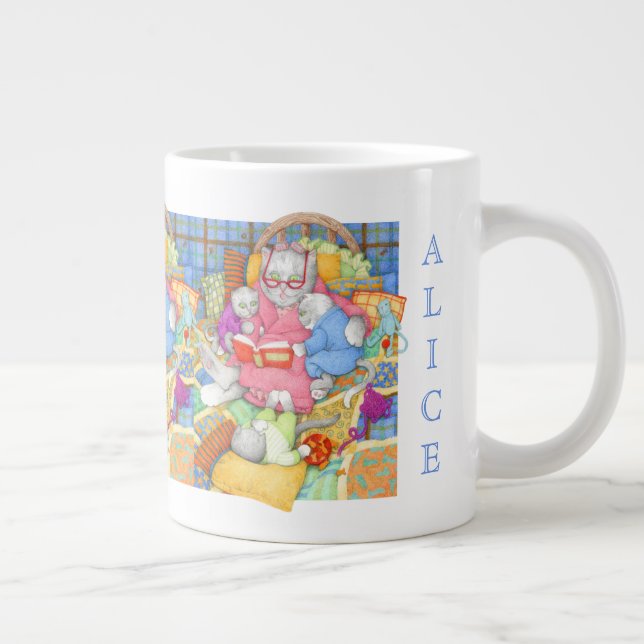 Caneca De Café Grande HISTÓRIA PARA DORMIR Caneca Grande (Direita)
