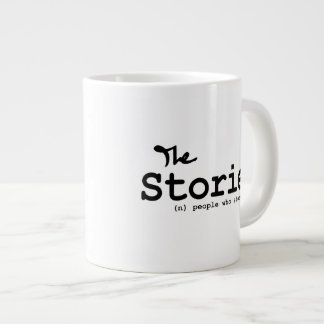 Caneca De Café Grande Historiadores - Mug branco com logotipo em preto