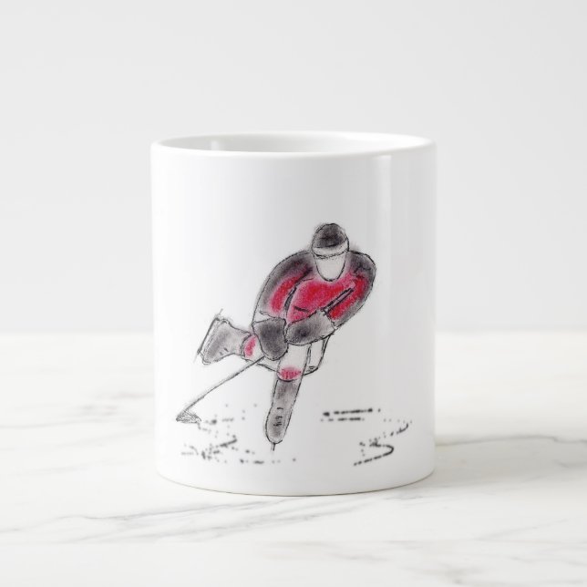 Caneca De Café Grande Hockey Mug (Frente)